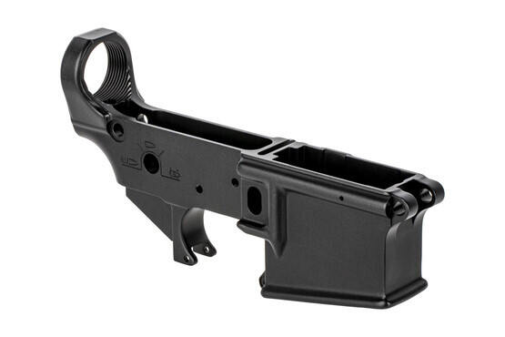 The SOLGW Rebelious Stripes Stripped Lower is compatible with Mil-Spec AR15 parts